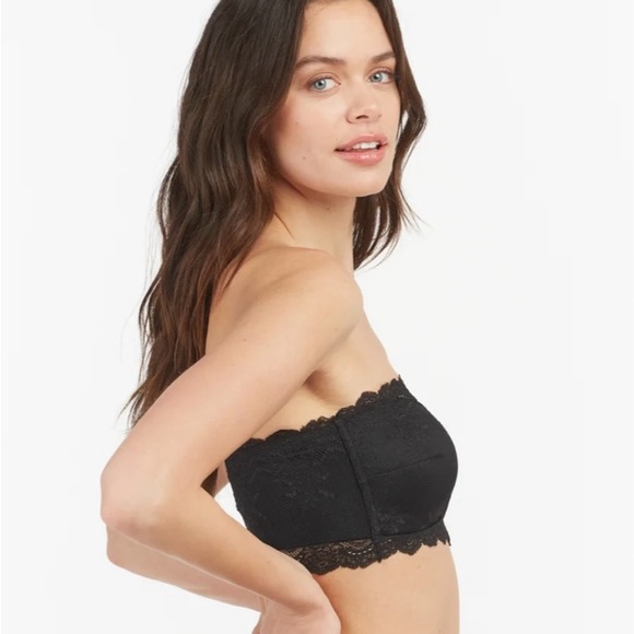 NWT. SPANX Undie-tectable® bandeau bra. Size XL. Black. - Picture 3 of 6
